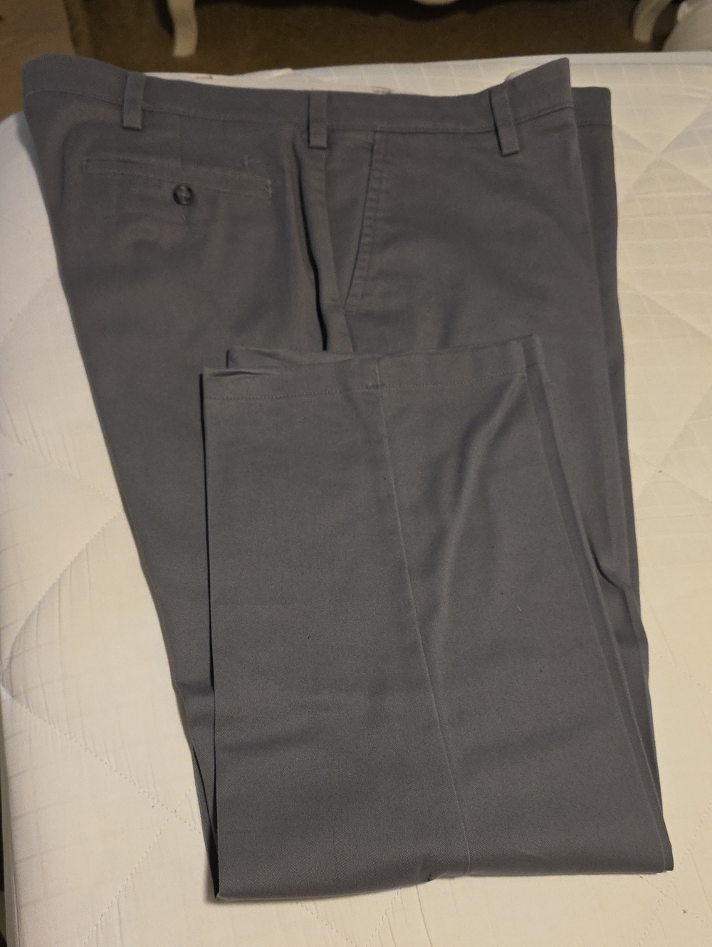 Dockers Gray Dress Trousers - Flat Front